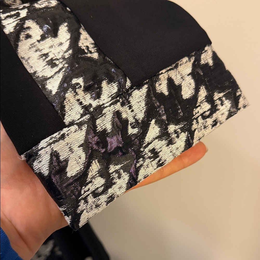 Joseph Ribkoff Black and White Patterned Jacket - Picture 9 of 9